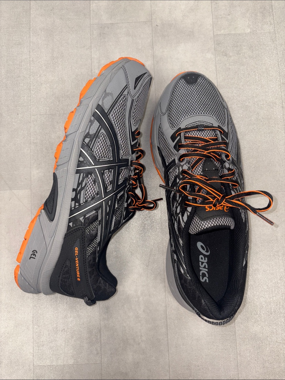 Asics Gel-Venture Athletic Running Training Shoes Sneakers Mens 14 T7G1Q Gray